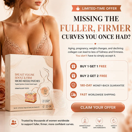 No Surgery! Targeted Nano Patch For Fuller, Firmer Breast Curves  10 Patches per box