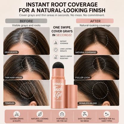Touch & Go Hair Concealer – Instant Root Touch-Up & Fuller-Looking Hair